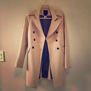Smythe Pink Wool Double-Breasted Coat